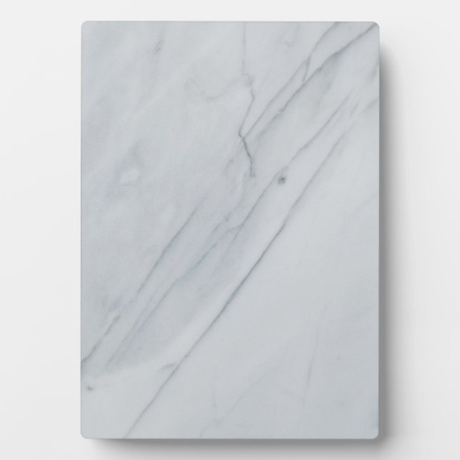 Placa Expositora Plaque de piedra de mármol blanco con comensal (Frente)