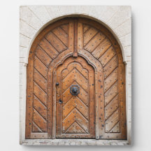 Plaque de puertas de león
