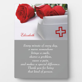 Placa Expositora Plaque de regalo del Personalizado de Apreciación 