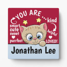 Plaque de regalo personalizado