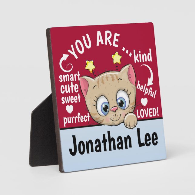 Placa Expositora Plaque de regalo personalizado (Anverso)