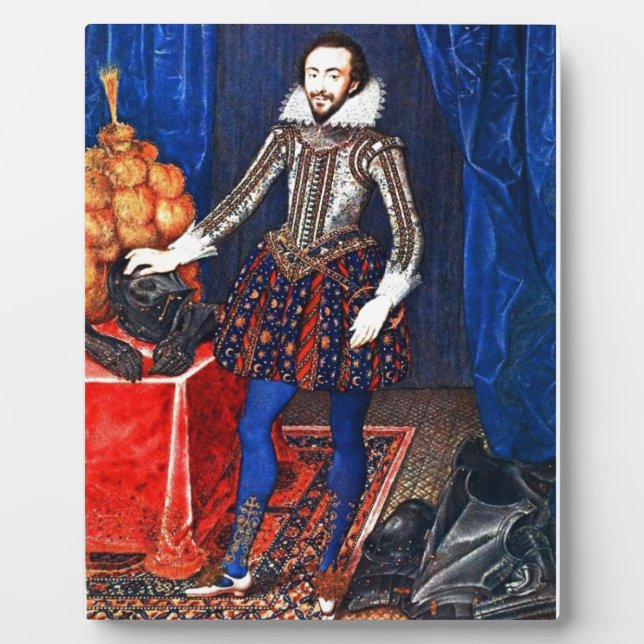 Placa Expositora Plaque de retrato medieval (Frente)