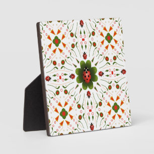 Placa Expositora Plaque de tabletas con imprenta de bugs de comilón