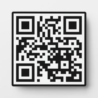 Placa Expositora Plaque de tabletas cuadradas de código QR con come