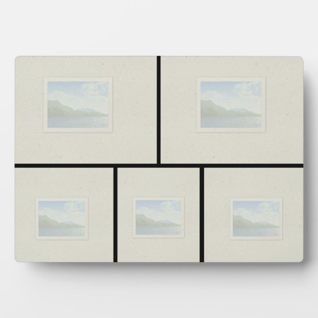 Placa Expositora Plaque de tabletop 5x7 - 5 imágenes (Frente)