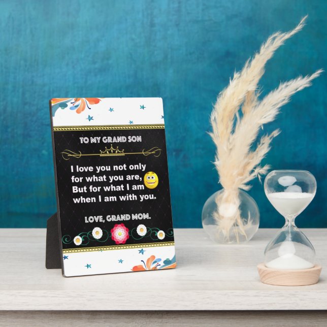 Placa Expositora Plaque de tabletop, regalo a mi nieta en (Lado)