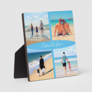 Placa Expositora Plaque de texto de Collage de fotos de personaliza