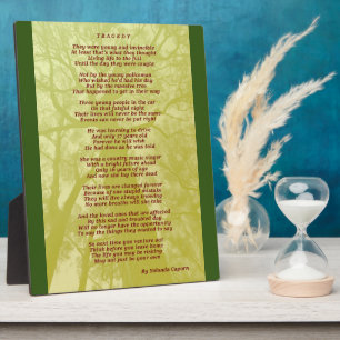 Placa Expositora Plaque de tragedia