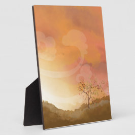 Placa Expositora Plaque decorativo de la escena de Acción de Gracia