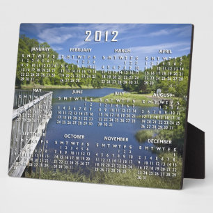 Placa Expositora Plaque del calendario del río Oso