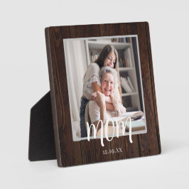 Placa Expositora Plaque del día de la madre personalizado y rústico