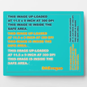 Placa Expositora Plaque fotográfico 8 X 10 Edición de polvo Cambiar