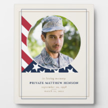 Plaque fotográfico conmemorativo de veteranos