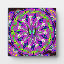 Placa Expositora Plaque fotográfico cuadrado con caballete