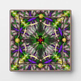 Placa Expositora Plaque fotográfico cuadrado con caballete