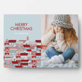 Placa Expositora Plaque fotográfico de navidades de la aldea