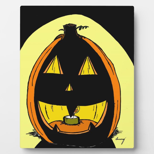 Placa Expositora Plaque Jack o' Lantern (Frente)