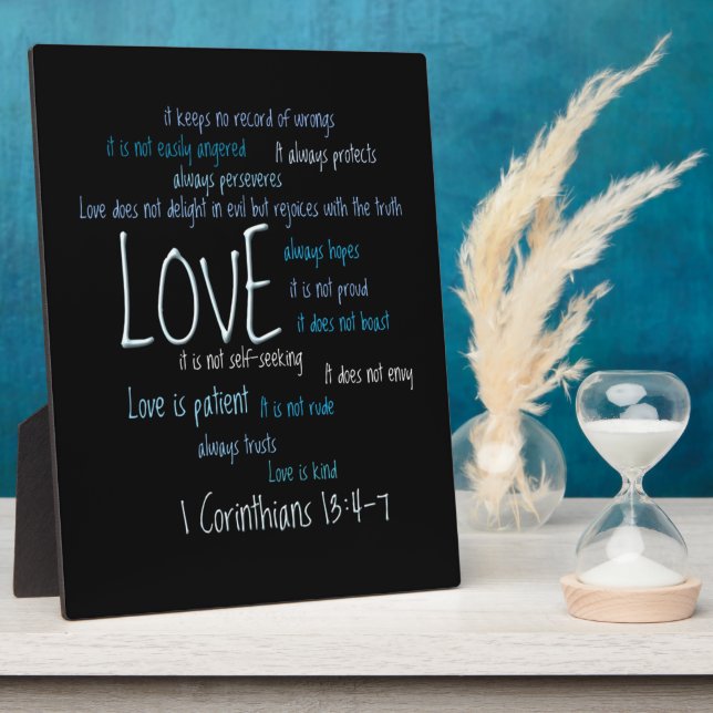 Placa Expositora Plaque - Love Is Kind Mix (Lado)