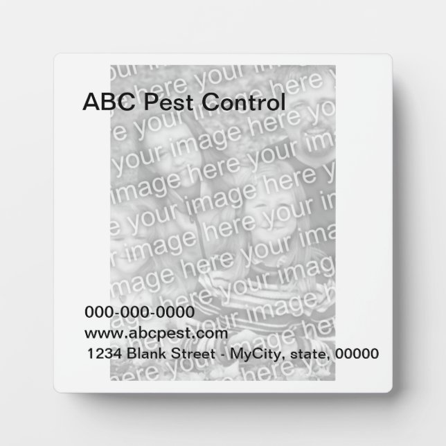 Placa Expositora Plaque - Plantilla (Frente)