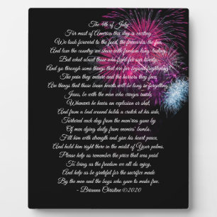 Placa Expositora Plaque poema veterano