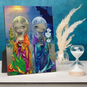 Placa Expositora Plaque "Sun Child and Moon Child"