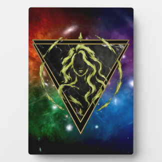 Placa Expositora Plaque Vierge Galaxie Zodiaque Astrologie
