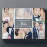 Placa Expositora Plaqueta de color EDITABLE de color monogramo con<br><div class="desc">Esta placa con caballete hace un gran recuerdo para preservar una gran memoria. Diseño de © berryberrydulce . Visite nuestro sitio web en www.berryberrysweet.com para conocer los artículos y más opciones de diseño.</div>