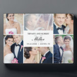 Placa Expositora Plaqueta de color EDITABLE de color monogramo con<br><div class="desc">Esta placa con caballete hace un gran recuerdo para preservar una gran memoria. Diseño de © berryberrydulce . Visite nuestro sitio web en www.berryberrysweet.com para conocer los artículos y más opciones de diseño.</div>