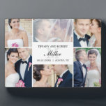 Placa Expositora Plaqueta de color EDITABLE de color monogramo con<br><div class="desc">Esta placa con caballete hace un gran recuerdo para preservar una gran memoria. Diseño de © berryberrydulce . Visite nuestro sitio web en www.berryberrysweet.com para conocer los artículos y más opciones de diseño.</div>