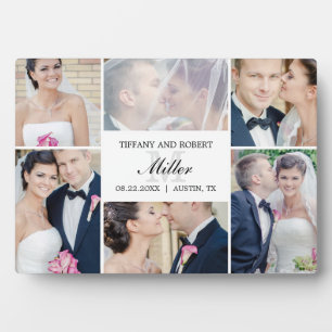 Placa Expositora Plaqueta de color EDITABLE de color monogramo con