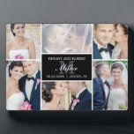 Placa Expositora Plaqueta de color EDITABLE de color monogramo con<br><div class="desc">Esta placa con caballete hace un gran recuerdo para preservar una gran memoria. Diseño de © berryberrydulce . Visite nuestro sitio web en www.berryberrysweet.com para conocer los artículos y más opciones de diseño.</div>