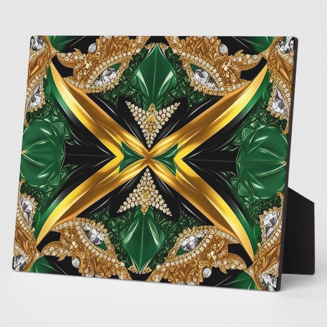 Placa Expositora Plata con diseño moderno de la Sudáfrica (Lado)