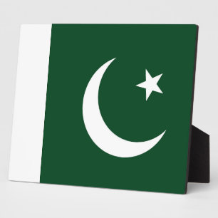 Placa Expositora Plato de bandera de Pakistán