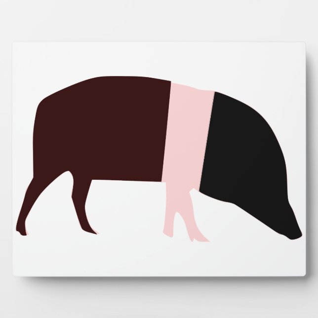 Placa Expositora Plato de cerdo de espaldas (Frente)
