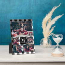 Platos blancos y negros 5 Foto con monograma