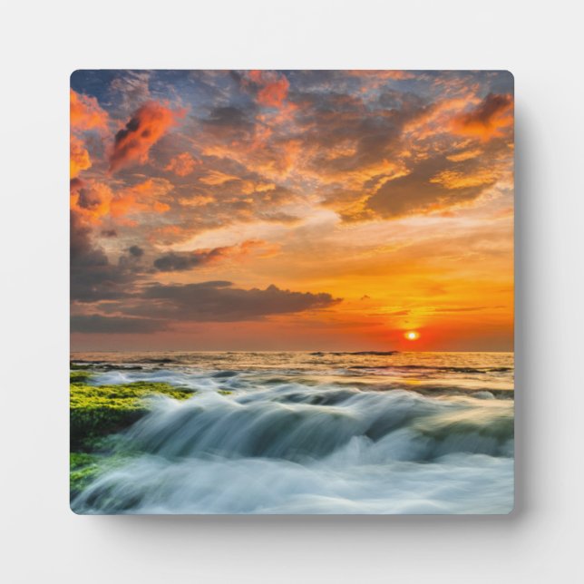 Placa Expositora Playa Manyar Al Amanecer (Frente)