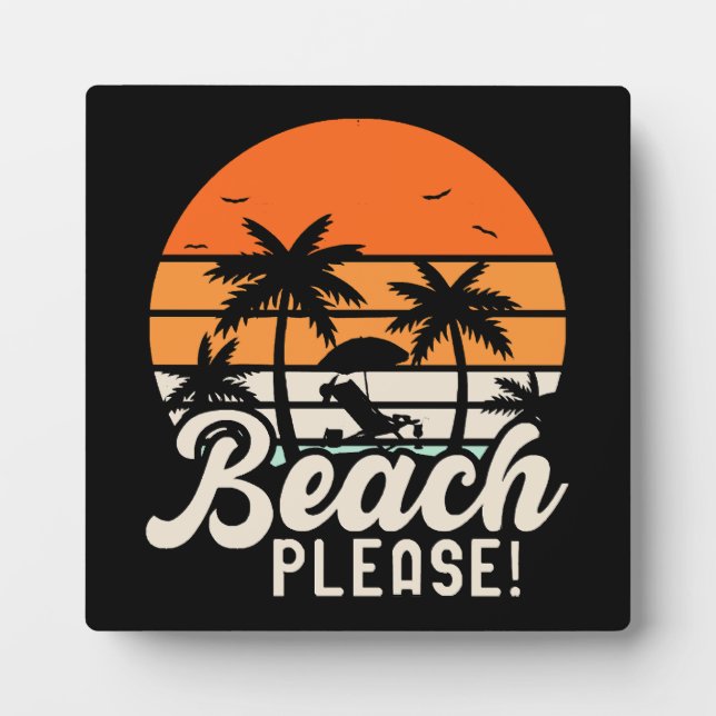 Placa Expositora Playa Por Favor (Frente)
