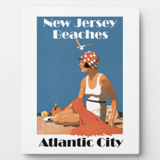 Placa Expositora Playas de Nueva Jersey ~ Atlantic City