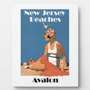 Placa Expositora Playas de Nueva Jersey ~ Avalon