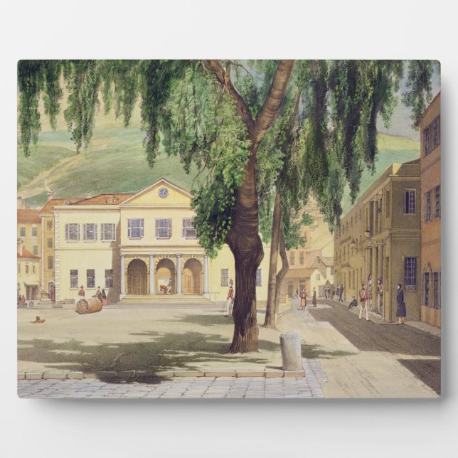 Placa Expositora Plaza comercial, Biblioteca comercial y (Frente)