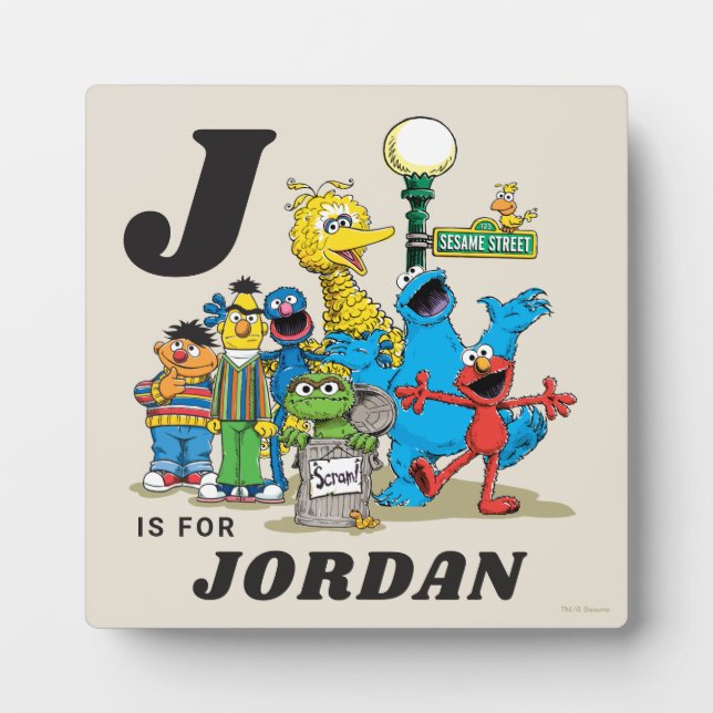 Placa Expositora Plaza de Sésamo Street personalizada (Frente)