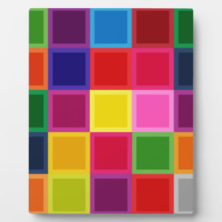 Placa Expositora Plazas y bandas multicolores Girly