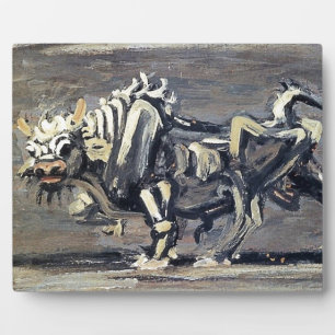 Placa Expositora Poderosa pintura "White Ox 1" de Lee Jung-seob