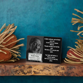 Placa Expositora Poema cristiano Foto del papá Memorial Funeral 