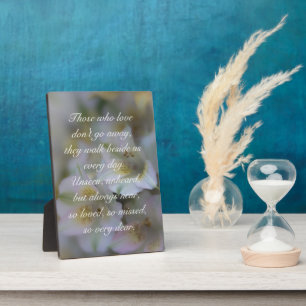 Placa Expositora Poema de aquellos que aman y no se van