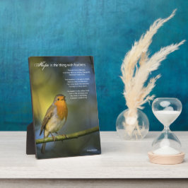 Placa Expositora Poema Hope de Emily Dickinson