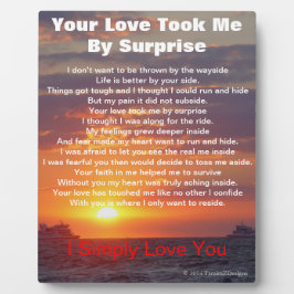 Placa Expositora Poema Love Cape May Sunset Ships