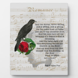 Placa Expositora Poe's The Raven Collage Tabletop