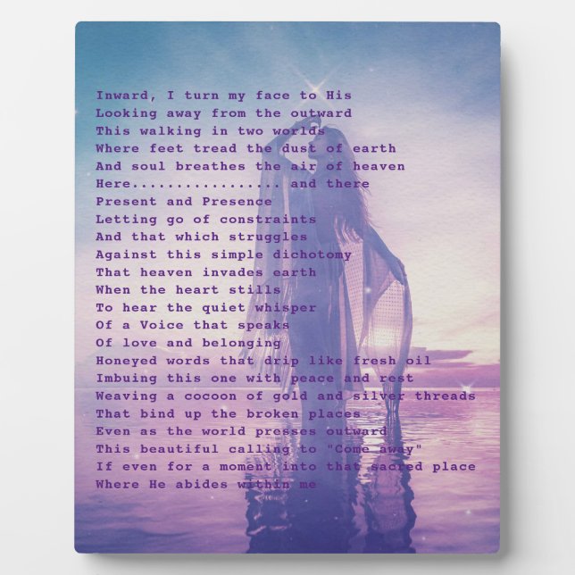 Placa Expositora Poesía por el alma (Frente)