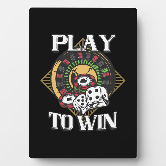 Placa Expositora Poker Play To Win (Frente)